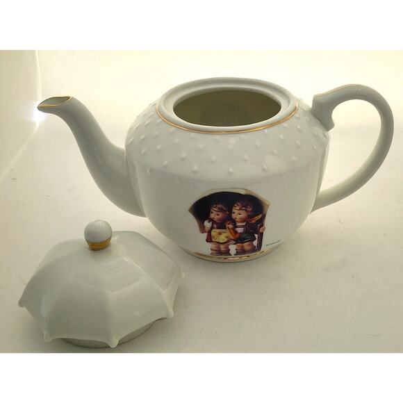 TEAPOT-MATCHING CREAMER-M.J. HUMMEL-DANBURY MINT-Porcelain-Germany-24 oz (Pot) - Picture 6 of 16